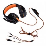 PS4 Gaming Headphones With Microphone Dazzle Lights Glow Game Music Headset