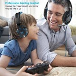 PS4 Gaming Headphones With Microphone Dazzle Lights Glow Game Music Headset